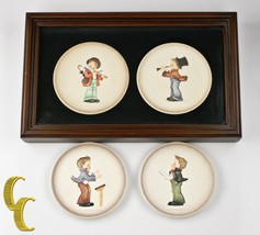 Lot of 4 Hummel Miniature Collectors&#39; Plates 1984 - 1987, All Boxes Incl... - $66.25
