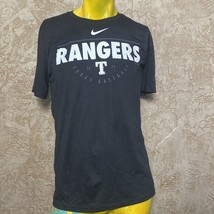 Nike Dri Fit Texas Rangers T-shirt Black Size L - £9.38 GBP
