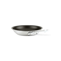 All-Clad BD55108 Brushed D5 Stainless Steel 5-Ply Bonded Non-Stick 8&quot; Fr... - $93.49
