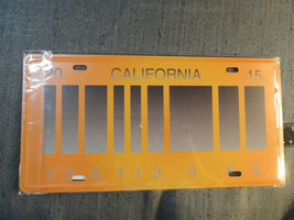 Back to the Future Delorean BAR CODE OUTATIME Replica California License Plate - $14.64