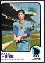 Milwaukee Brewers Bobby Heise 1973 Topps #547 vg ! - £0.97 GBP