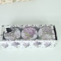 Higgins Design Gardenia Scented Candle Tin Floral Trio 3 Pack Sticker Da... - $29.69