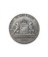 1856 Maximiliano II Baviera Vereinsthaler Medalla de Arte Restrike Colec... - $243.23 MXN