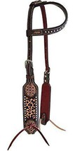 Showman Argentina Cow Leather Single Ear Headstall w/ Inlay - £113.12 GBP