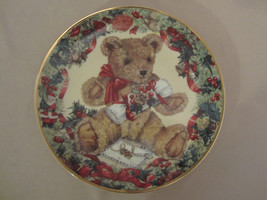 Teddy&#39;s First Christmas Collector Plate Teddy Bear Franklin Mint Sarah Bengry - £11.79 GBP