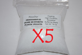 5 Pounds of Plastic Pellets for Rock Tumbling Polishing In Individual 1lb Bags - £25.40 GBP