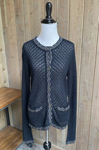 Missoni For Target S Sweater Cardigan Knit Black White Long Sleeve Small Women - £23.80 GBP