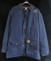 Vintage Carhartt C52 Blanket Lined Jacket Men&#39;s XXL Blue Ranch Barn Chore - £31.11 GBP