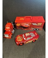 Disney Pixar Cars Movie 19&quot; Long Mack Semi Truck Storage Carrying &amp; Ligh... - $1,128.81 MXN
