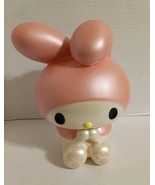 Sanrio Hello Kitty My Melody 8” PVC Figure Coin Piggy Bank Missing Bottom - $17.81