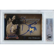 Joe Dumars Detroit Pistons Auto 2007 Press Pass Autograph On-Card Becket... - £78.03 GBP