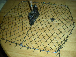 3  FOLDING  CRAB  TRAPS ONE 1/2  INCH NET 15&quot;x12&quot;  SAVE 50% . - $36.63