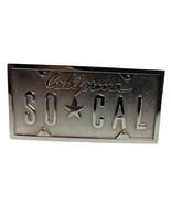 No Fear Vintage So-Cal Chrome Belt Buckle SoCal Southern California - $242.75 MXN