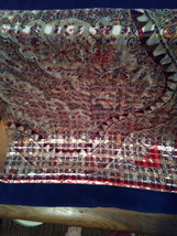 Beautiful Silver and Red Floral Scarf - €8,62 EUR