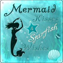 Mermaid Kisses Starfish Wishes - Metal Sign - £6.39 GBP