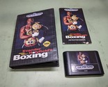 Evander Holyfield&#39;s Real Deal Boxing Sega Genesis Complete in Box - $7.89