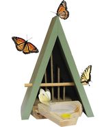 Butterfly House and Feeder Natural Habitat to Attract Butterflies to You... - $65.00