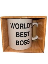 The Office Large 20oz Ceramic Mug World&#39;s Best Boss New Coffee Dunder Mifflin - $18.68