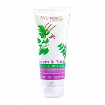 Patanjali Neem Tulsi Facial Cleansing, 60g (Pack of 3) for All Types of Skin ... - £14.37 GBP