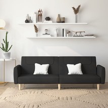  Sofa Bed Black Fabric (100% polyester), wood, foam Medium - $7,629.71 MXN
