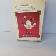 Hallmark Keepsake Christmas Ornament 2002 The Biggest Fan Santa Sports - $249.02 MXN