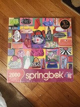 Purses Purses Purses 2000 Pc Puzzle Springbok Fashion Fun Gift NEW Never... - $56.09