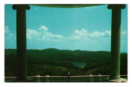 Vintage Postcard Bass Lake From Manor House Moses Cone Park Blowing Rock NC - £7.42 GBP