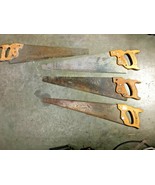 Lot Vintage Antique Mixed Hand Saws Superior Collectable Carpentry Nicho... - $45.54
