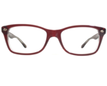 Ray-Ban Eyeglasses Frames RB 5228 5112 Red Clear Square Full Rim 53-17-140 - £88.36 GBP