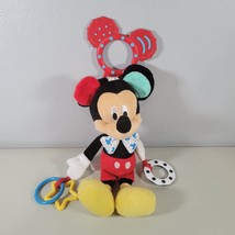 Mickey Mouse Hanging Rattle for Strollers Disney Baby 16 inch Toy With Plush - £10.39 GBP