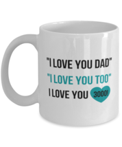 Funny Dad Mug - Love You 3000 - Father&#39;s Day Coffee Cup For Dad  - £11.94 GBP