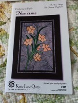 Katie Lane Quilts Stained Glass Narcissus kit 32x42&quot; Pattern - £11.17 GBP