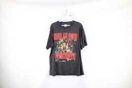 Vintage 80s Mens XL Faded David Lee Roth Skyscraper Tour Band T-Shirt Black USA - £101.19 GBP