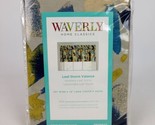 Waverly Home Classics Valance 52x18&quot; Leaf Storm Indigo Blue #856823 - £15.58 GBP