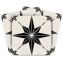 4&quot; x 4&quot; Black and White Mono Cross Peel and Stick Tiles - €79,64 EUR