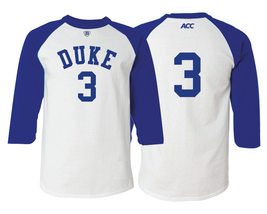 Duke Blue Devils Style Raglan T-Shirt/Jersey Grayson Allen All Sizes XS - XXL - $25.99+