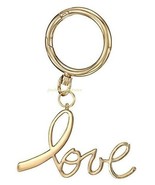 Breast Cancer Crusade Pink Hope Love Bag Charm Keychain Goldtone ~NEW in... - $13.62 CAD