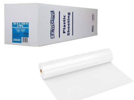 Film-Gard 625954 Plastic Sheeting 4 mil T X 20&#39; W X 100&#39; L Polyethylene ... - $24.75