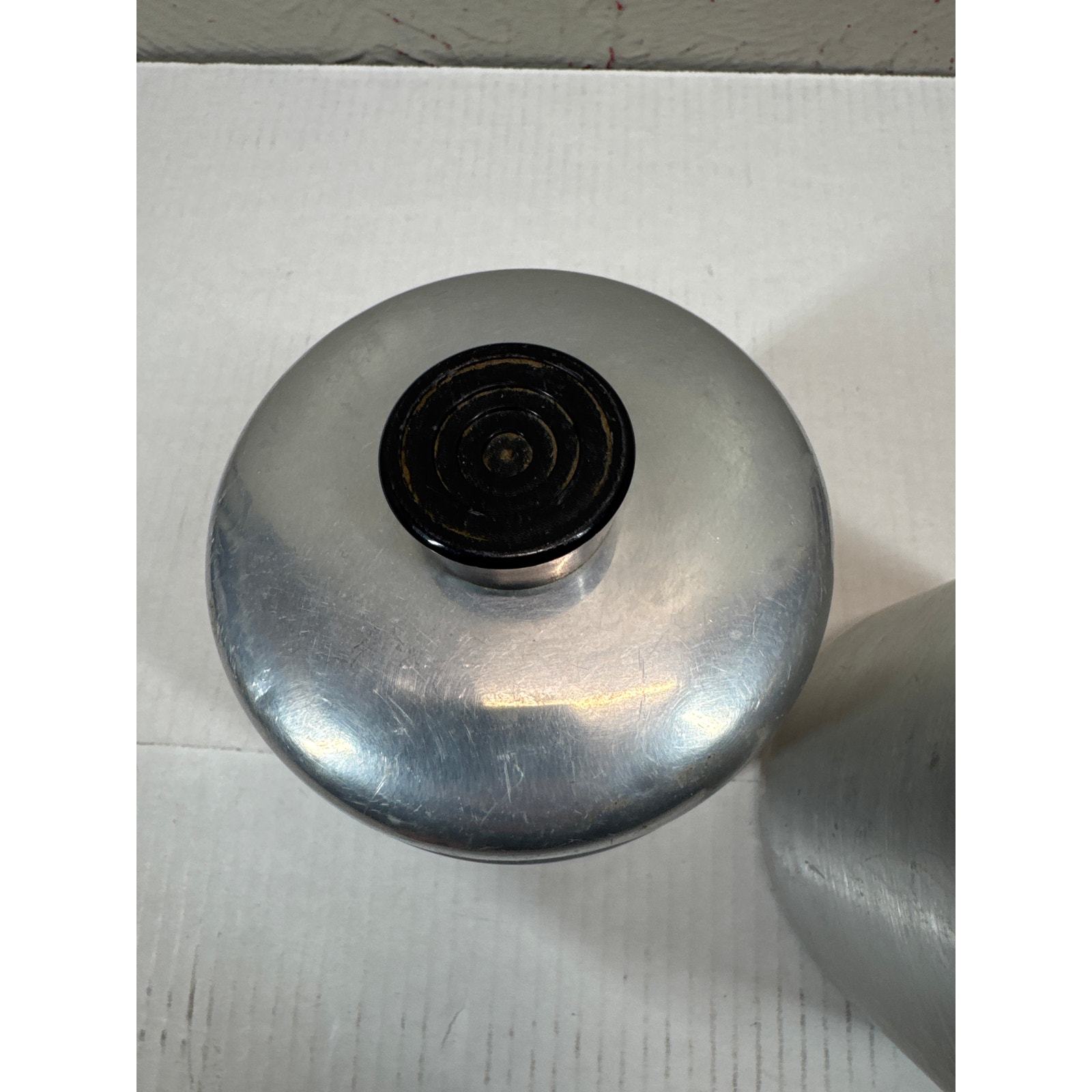 Spun Aluminum Canister Set Coffee and Tea Vintage 1950s Item image 7