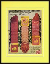 1985 Oscar Mayer Select Slices 11x14 Framed ORIGINAL Vintage Advertisement - $34.64