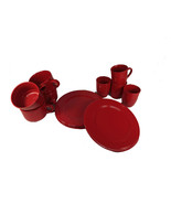 DinnerWare Set Red  Set of 12 - £31.17 GBP