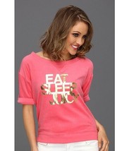 JUICY COUTURE EAT SLEEP JUICY PULLOVER lounge PJ top intimates XS Pink new  - £29.59 GBP