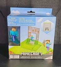 Micro Collection Minecraft DIAMOND MINE Playset with Figure! (2022, Mattel) - $13.85