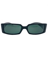 Vintage Polaroid sunglasses slim black rectangular retro - $73.50