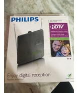 Philips Flat Plate Indoor UHF VHF Digital HDTV/TV/ Radio Antenna #SDV122... - $109.08 CAD