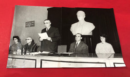 Old Original PHOTO-ENVER Hoxha In CONGRESS-PPSH-COMUNISM TIME-28 Cm X 17.5 Cm - £19.46 GBP