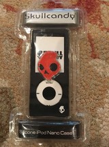 Skull Candy Silicone IPod Nano Case Black And Red &amp; Burgundy Case NEW - $4.99
