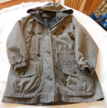 Gallery Men&#39;s Jacket Hoodie Size XS xsmall Charcoal Grey Removeable Lini... - $59.39