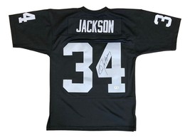 Bo JACKSON Unterzeichnet Oakland Raiders Mitchell &amp; Ness Replik Trikot Bas ITP - £342.92 GBP