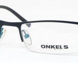 Nuevo ONKELS ONK1338 Colores 1 Negro Mate / Verde Azulado Gafas Marco 54 19 - $58.40
